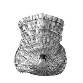 Бандана-труба 3D с принтом Хатифнатты , 100% полиэстер, ткань с особыми свойствами — Activecool | плотность 150‒180 г/м2; хорошо тянется, но сохраняет форму | Тематика изображения на принте: moomins | мумми тролль | папа