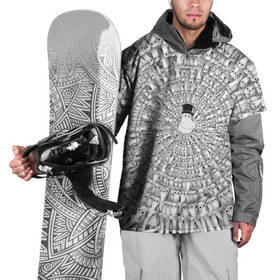Накидка на куртку 3D с принтом Хатифнатты , 100% полиэстер |  | Тематика изображения на принте: moomins | мумми тролль | папа