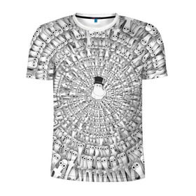 Мужская футболка 3D спортивная с принтом Хатифнатты , 100% полиэстер с улучшенными характеристиками | приталенный силуэт, круглая горловина, широкие плечи, сужается к линии бедра | Тематика изображения на принте: moomins | мумми тролль | папа