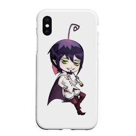 Чехол для iPhone XS Max матовый с принтом Blue Exorcist Мефисто , Силикон | Область печати: задняя сторона чехла, без боковых панелей | ao no exorcist | демон | сатана | синий экзорцист