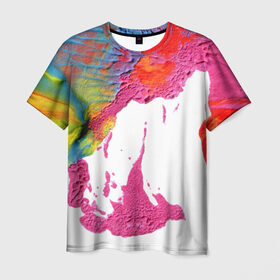 Мужская футболка 3D с принтом Абстракционизм 3 , 100% полиэфир | прямой крой, круглый вырез горловины, длина до линии бедер | абстракция | узор | цвет | яркий