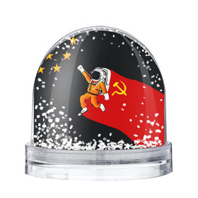 Снежный шар с принтом Гагарин , Пластик | Изображение внутри шара печатается на глянцевой фотобумаге с двух сторон | день | космонавтики | космос