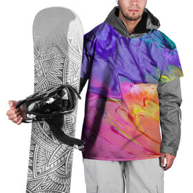 Накидка на куртку 3D с принтом Абстракционизм 6 , 100% полиэстер |  | Тематика изображения на принте: краска | мазки | разноцветный | яркий