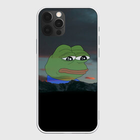 Чехол для iPhone 12 Pro Max с принтом Sad frog , Силикон |  | Тематика изображения на принте: pepe | пепе