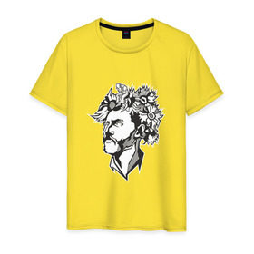 Мужская футболка хлопок с принтом Ван Гог , 100% хлопок | прямой крой, круглый вырез горловины, длина до линии бедер, слегка спущенное плечо. | 