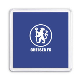 Магнит 55*55 с принтом Chelsea FC , Пластик | Размер: 65*65 мм; Размер печати: 55*55 мм | Тематика изображения на принте: chelsea | англия | премьер лига | фанат | футбол | футболист | челси