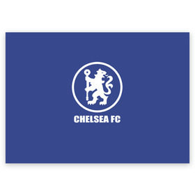 Поздравительная открытка с принтом Chelsea FC , 100% бумага | плотность бумаги 280 г/м2, матовая, на обратной стороне линовка и место для марки
 | Тематика изображения на принте: chelsea | англия | премьер лига | фанат | футбол | футболист | челси