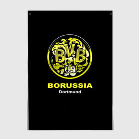 Постер с принтом Borussia Dortmund , 100% бумага
 | бумага, плотность 150 мг. Матовая, но за счет высокого коэффициента гладкости имеет небольшой блеск и дает на свету блики, но в отличии от глянцевой бумаги не покрыта лаком | боруссия | дортмунд