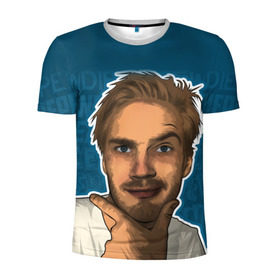 Мужская футболка 3D спортивная с принтом Pew die pie , 100% полиэстер с улучшенными характеристиками | приталенный силуэт, круглая горловина, широкие плечи, сужается к линии бедра | Тематика изображения на принте: pewdiepie