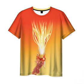 Мужская футболка 3D с принтом Dragon lore , 100% полиэфир | прямой крой, круглый вырез горловины, длина до линии бедер | counter | cs | go | strike
