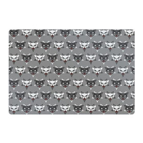 Магнитный плакат 3Х2 с принтом Злые котики , Полимерный материал с магнитным слоем | 6 деталей размером 9*9 см | дьявол | звезда | кот | котик | кошка | милота | пентаграмма | серый | юмор
