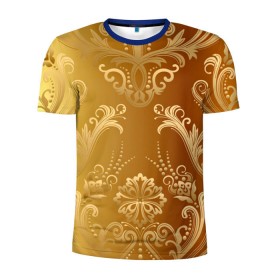 Мужская футболка 3D спортивная с принтом Золотой пассаж , 100% полиэстер с улучшенными характеристиками | приталенный силуэт, круглая горловина, широкие плечи, сужается к линии бедра | Тематика изображения на принте: vppd | золото | премиум | эксклюзив