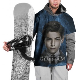 Накидка на куртку 3D с принтом Брюс , 100% полиэстер |  | Тематика изображения на принте: dc | gotham | готэм | кино | комиксы | пингвин | сериалы | тв | темный рыцарь