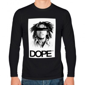 Мужской лонгслив хлопок с принтом Bob Marley Dope , 100% хлопок |  | bobmarley | dope | fashion | swag | trend