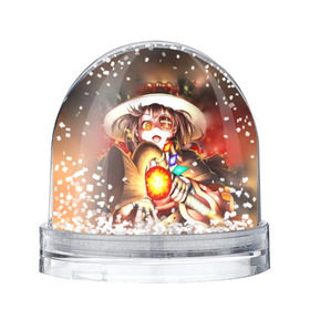 Снежный шар с принтом Мегумин Такахаси , Пластик | Изображение внутри шара печатается на глянцевой фотобумаге с двух сторон | аниме | день | замечательный