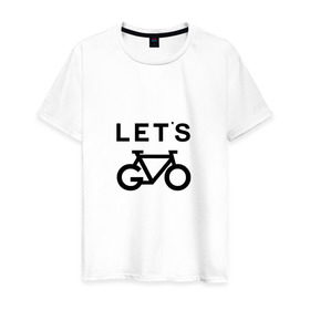 Мужская футболка хлопок с принтом Lets Go , 100% хлопок | прямой крой, круглый вырез горловины, длина до линии бедер, слегка спущенное плечо. | fashion | letsgo | trend