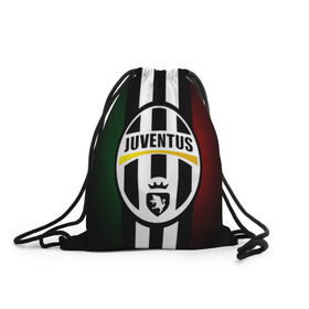 Рюкзак-мешок 3D с принтом Juventus FC , 100% полиэстер | плотность ткани — 200 г/м2, размер — 35 х 45 см; лямки — толстые шнурки, застежка на шнуровке, без карманов и подкладки | juve | италия | клуб | фк | футбол | футбольный | ювентус