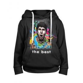 Детская толстовка 3D с принтом Messi the best , 100% полиэстер | двухслойный капюшон со шнурком для регулировки, мягкие манжеты на рукавах и по низу толстовки, спереди карман-кенгуру с мягким внутренним слоем | 