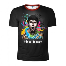 Мужская футболка 3D спортивная с принтом Messi the best , 100% полиэстер с улучшенными характеристиками | приталенный силуэт, круглая горловина, широкие плечи, сужается к линии бедра | 