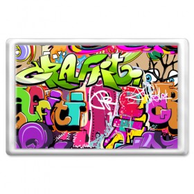 Магнит 45*70 с принтом Граффити , Пластик | Размер: 78*52 мм; Размер печати: 70*45 | балон | граффити | краски | молодежь | рисунок | стена | стиль | улица | уличный образ