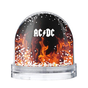 Снежный шар с принтом AC DC , Пластик | Изображение внутри шара печатается на глянцевой фотобумаге с двух сторон | 