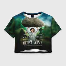 Женская футболка 3D укороченная с принтом Бронвин Бантли , 100% полиэстер | круглая горловина, длина футболки до линии талии, рукава с отворотами | дом странных детей
