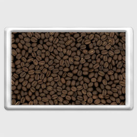 Магнит 45*70 с принтом Кофейные зёрна , Пластик | Размер: 78*52 мм; Размер печати: 70*45 | coffee | coffee grains | grains | кофе | кофейные зёрна