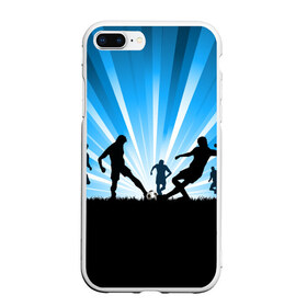 Чехол для iPhone 7Plus/8 Plus матовый с принтом Футболисты , Силикон | Область печати: задняя сторона чехла, без боковых панелей | игра | кубок | мяч | спорт | футбол