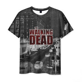 Мужская футболка 3D с принтом The Walking Dead , 100% полиэфир | прямой крой, круглый вырез горловины, длина до линии бедер | Тематика изображения на принте: 