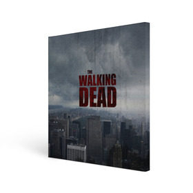 Холст квадратный с принтом The Walking Dead , 100% ПВХ |  | the walking dead | америка | апокалипсис | глен | дерил | зомби | карл | кровь | рик | сша | ходячие мертвецы