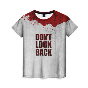 Женская футболка 3D с принтом The Walking Dead , 100% полиэфир ( синтетическое хлопкоподобное полотно) | прямой крой, круглый вырез горловины, длина до линии бедер | the walking dead | америка | апокалипсис | глен | дерил | зомби | карл | кровь | рик | сша | ходячие мертвецы