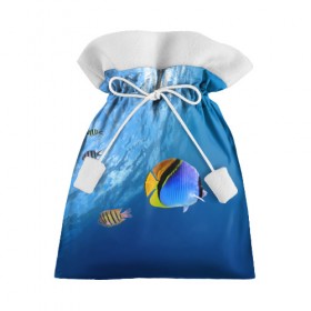 Подарочный 3D мешок с принтом Море , 100% полиэстер | Размер: 29*39 см | вода | волна | море | океан | подводный мир | рыба | солнце