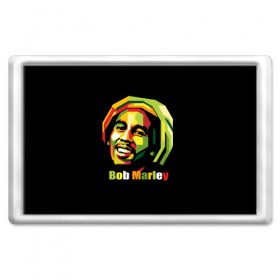 Магнит 45*70 с принтом Bob Marley , Пластик | Размер: 78*52 мм; Размер печати: 70*45 | боб марли | регги