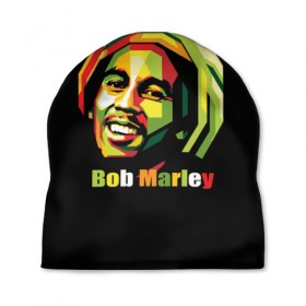 Шапка 3D с принтом Bob Marley , 100% полиэстер | универсальный размер, печать по всей поверхности изделия | боб марли | регги