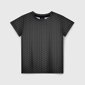 Детская футболка 3D с принтом Black Iron , 100% гипоаллергенный полиэфир | прямой крой, круглый вырез горловины, длина до линии бедер, чуть спущенное плечо, ткань немного тянется | black | iron | luxury | premium | vip | железный | премиум | соты | черный | эксклюзив