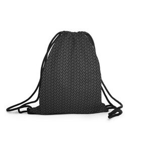 Рюкзак-мешок 3D с принтом Black Iron , 100% полиэстер | плотность ткани — 200 г/м2, размер — 35 х 45 см; лямки — толстые шнурки, застежка на шнуровке, без карманов и подкладки | black | iron | luxury | premium | vip | железный | премиум | соты | черный | эксклюзив