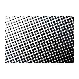 Магнитный плакат 3Х2 с принтом Белый в горошек , Полимерный материал с магнитным слоем | 6 деталей размером 9*9 см | горошек | текстура | черный