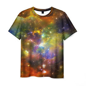 Мужская футболка 3D с принтом Звёздный мир , 100% полиэфир | прямой крой, круглый вырез горловины, длина до линии бедер | вселенная | галактика | звёзды | космическое пространство | космос | созвездие