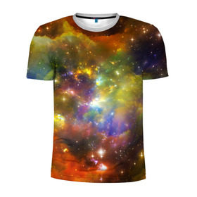 Мужская футболка 3D спортивная с принтом Звёздный мир , 100% полиэстер с улучшенными характеристиками | приталенный силуэт, круглая горловина, широкие плечи, сужается к линии бедра | Тематика изображения на принте: вселенная | галактика | звёзды | космическое пространство | космос | созвездие