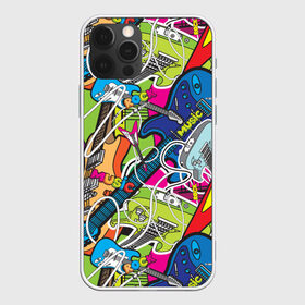 Чехол для iPhone 12 Pro Max с принтом POP ART , Силикон |  | music | popart | rock | гитара | поп арт