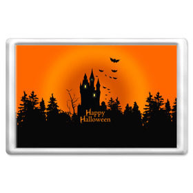 Магнит 45*70 с принтом Halloween , Пластик | Размер: 78*52 мм; Размер печати: 70*45 | cat | dark | halloween | вамп | вампир | ведьма | готика | кот | кошка | магия | ночь | тыква | хэллоуин