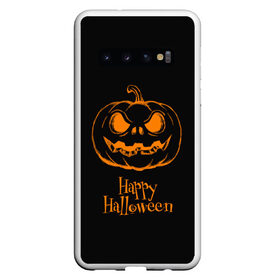 Чехол для Samsung Galaxy S10 с принтом Halloween , Силикон | Область печати: задняя сторона чехла, без боковых панелей | cat | dark | halloween | вамп | вампир | ведьма | готика | кот | кошка | магия | ночь | тыква | хэллоуин