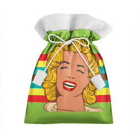 Подарочный 3D мешок с принтом Marilyn Monroe , 100% полиэстер | Размер: 29*39 см | Тематика изображения на принте: marilyn monroe | мэрилин монро