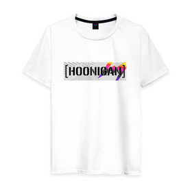 Мужская футболка хлопок с принтом HOONIGAN , 100% хлопок | прямой крой, круглый вырез горловины, длина до линии бедер, слегка спущенное плечо. | hoonigan