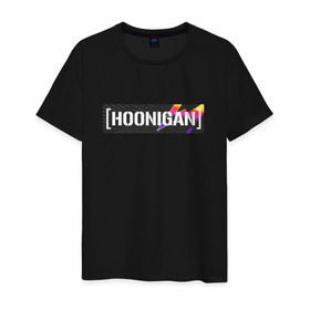 Мужская футболка хлопок с принтом HOONIGAN , 100% хлопок | прямой крой, круглый вырез горловины, длина до линии бедер, слегка спущенное плечо. | hoonigan