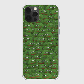 Чехол для iPhone 12 Pro Max с принтом Грустные лягушки , Силикон |  | Тематика изображения на принте: frog | mem | sad | мем