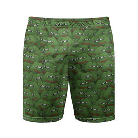 Мужские шорты 3D спортивные с принтом Грустные лягушки ,  |  | Тематика изображения на принте: frog | mem | sad | мем