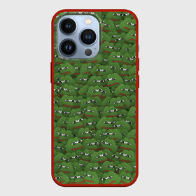 Чехол для iPhone 13 Pro с принтом Грустные лягушки ,  |  | frog | mem | sad | мем