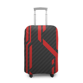 Чехол для чемодана 3D с принтом CSGO Redline , 86% полиэфир, 14% спандекс | двустороннее нанесение принта, прорези для ручек и колес | counter strike | cs go | cs go redline | redline pattern
