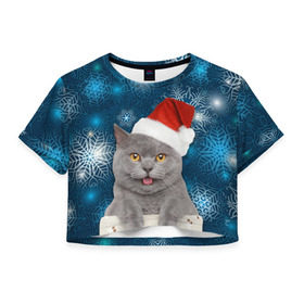Женская футболка 3D укороченная с принтом Праздничная пара 2 , 100% полиэстер | круглая горловина, длина футболки до линии талии, рукава с отворотами | кот | котики | любовь | парные | праздники | собаки